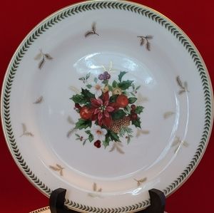 MIKASA |Set of 3 'Holiday Delight' Salad/ Dessert Plates - Retired
